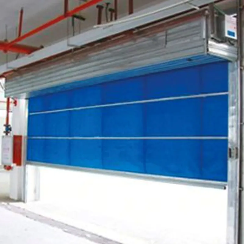 Огнестойкая беспровальная штора (двухрельсовая двухполотная серия) (2)