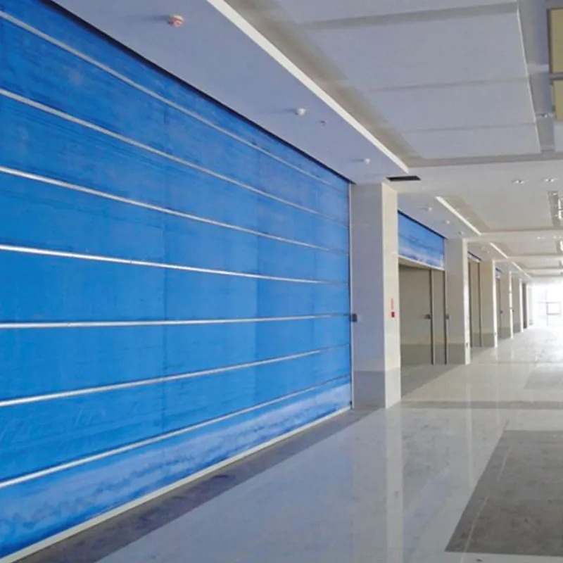 Огнестойкая беспровальная штора (двухрельсовая двухполотная серия) (3)